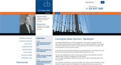 Desktop Screenshot of cbsolicitors.com